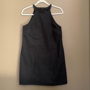 Lined Black Midi Dress 4P Ann Taylor